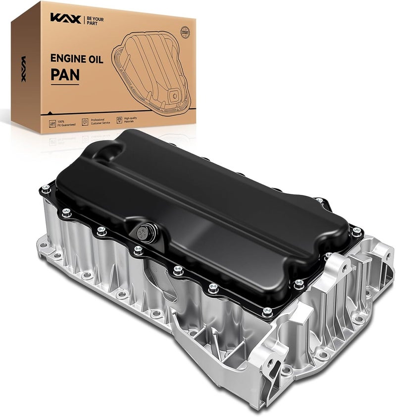 KAX 264-726 Engine Oil Pan Fit for Volkswagen Jetta 2011-2015, with Drain Plug - Image 1